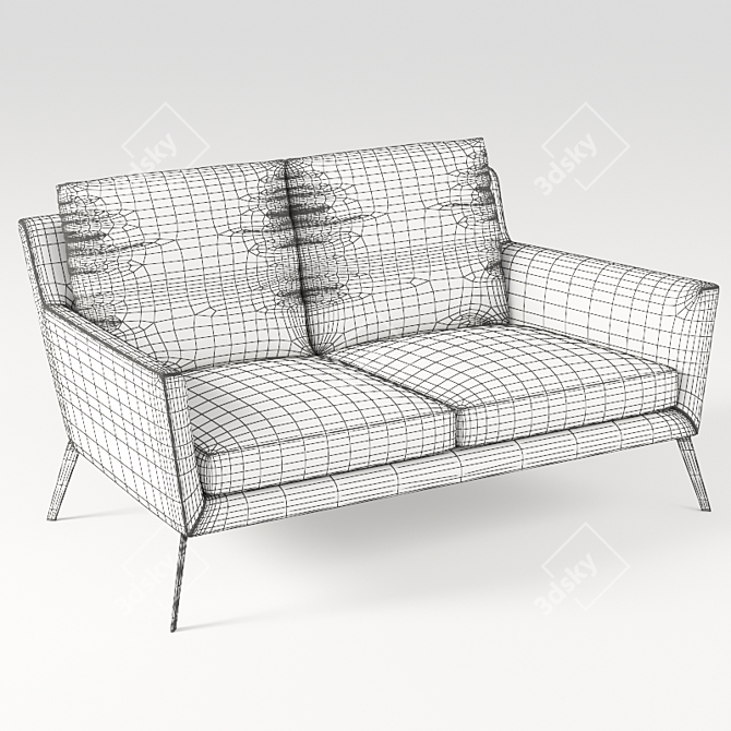 Minimalist Luxury: Casadesus Ava Sofa Set 3D model image 10