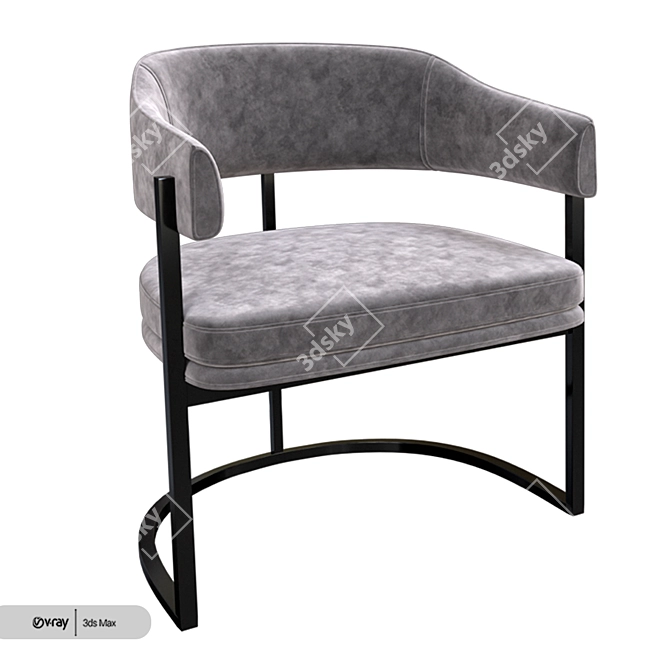 Isabella Chair: Versatile and Stylish 3D model image 2