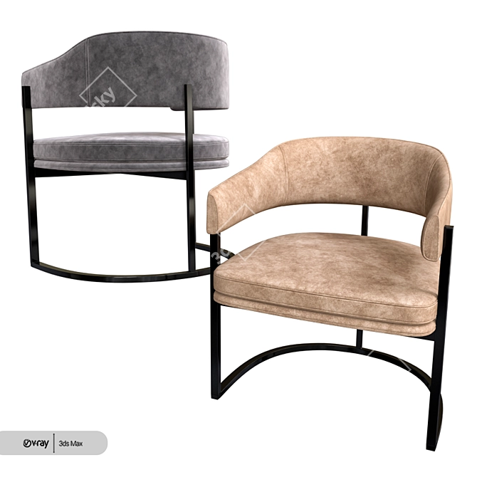Isabella Chair: Versatile and Stylish 3D model image 3