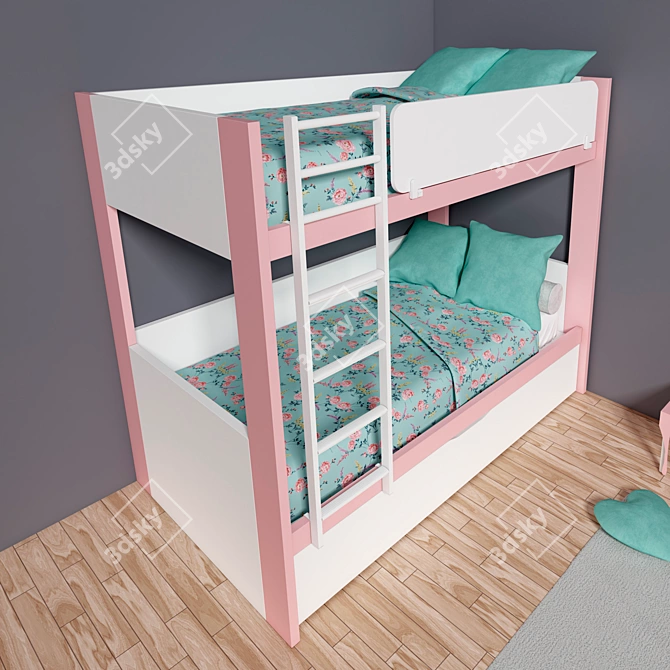 Candy Shop Bunk Bed Set 3D model image 3