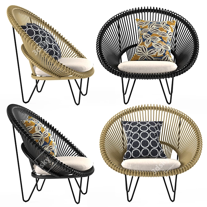 Vincent Sheppard Roy Cocoon: Stylish and Comfortable Seating Solution 3D model image 4