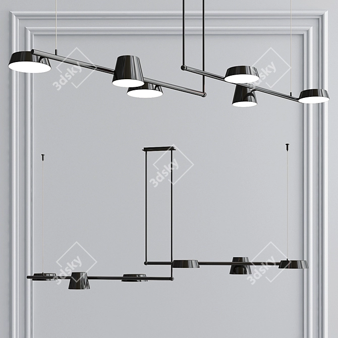 Elegant Pendant Lamp Collection 3D model image 5