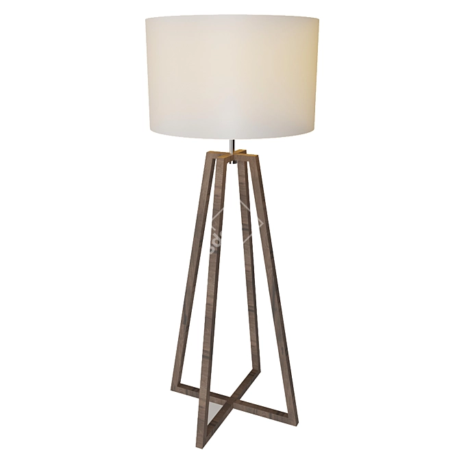 Illuminate your space with our modern lamp 3D model image 1