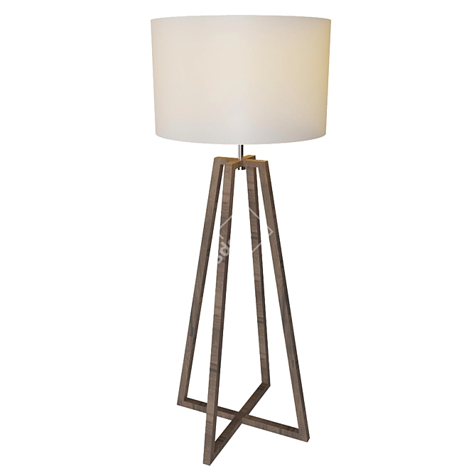 Illuminate your space with our modern lamp 3D model image 2