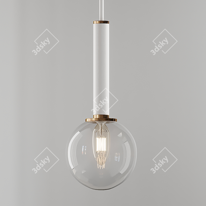 Stylish Stellar Mini Pendant 3D model image 1