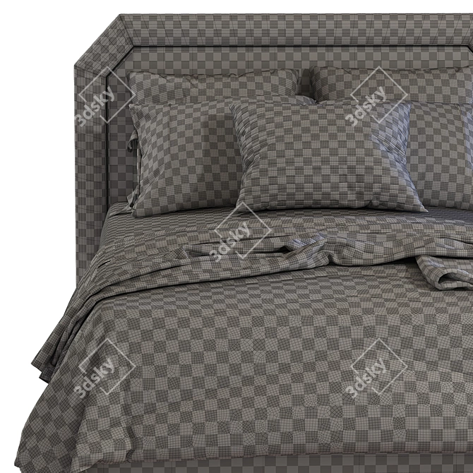 Elegant Bed | Camille Con Gonna 3D model image 5