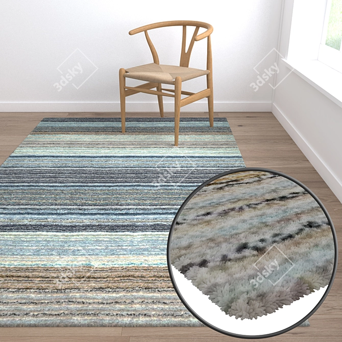 Luxury Carpet Set: High-Quality Textures for Stunning Renders 3D model image 5