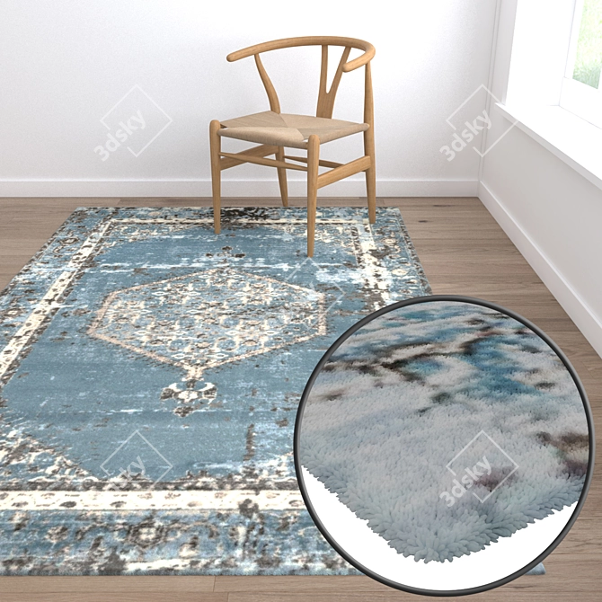 Title: Luxury Texture Carpets Set 3D model image 5