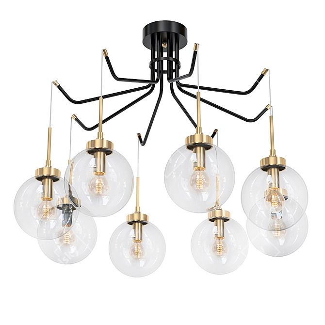 Victoria Lighting Miracle: Elegant Ceiling Chandelier 3D model image 1