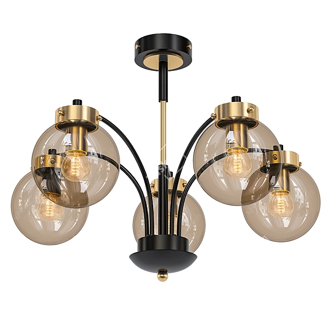 Industrial Loft Pendant Light 3D model image 1