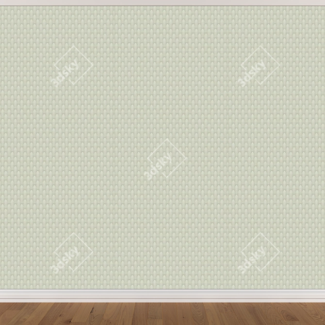 Title: Seamless Wallpaper Set (3 Colors) 3D model image 2