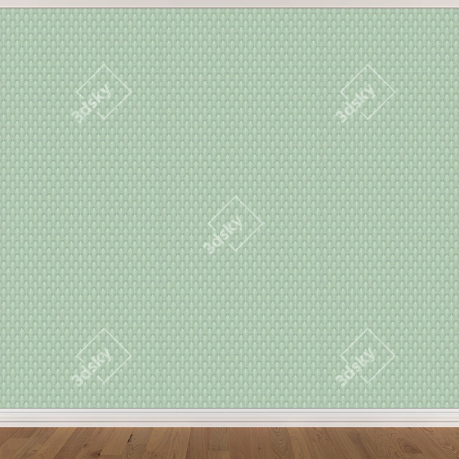 Title: Seamless Wallpaper Set (3 Colors) 3D model image 3