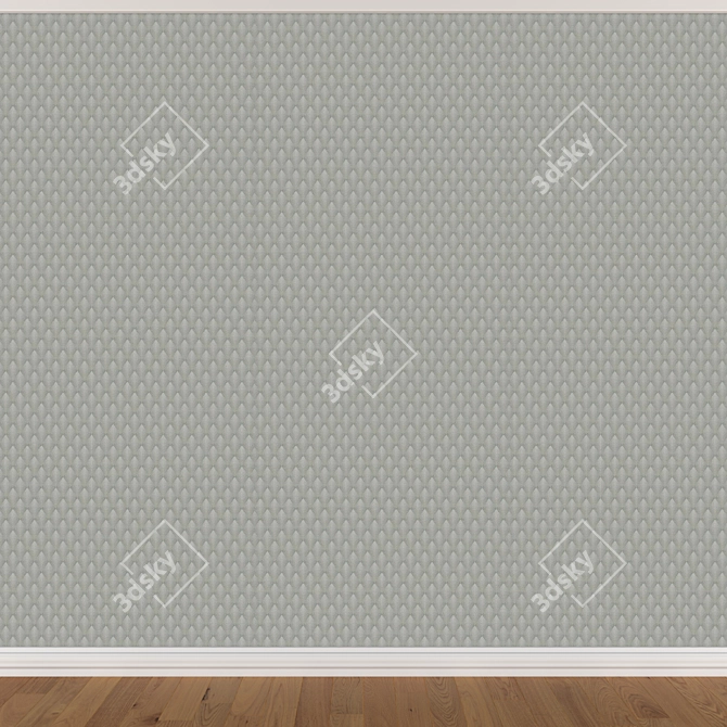 Title: Seamless Wallpaper Set (3 Colors) 3D model image 4