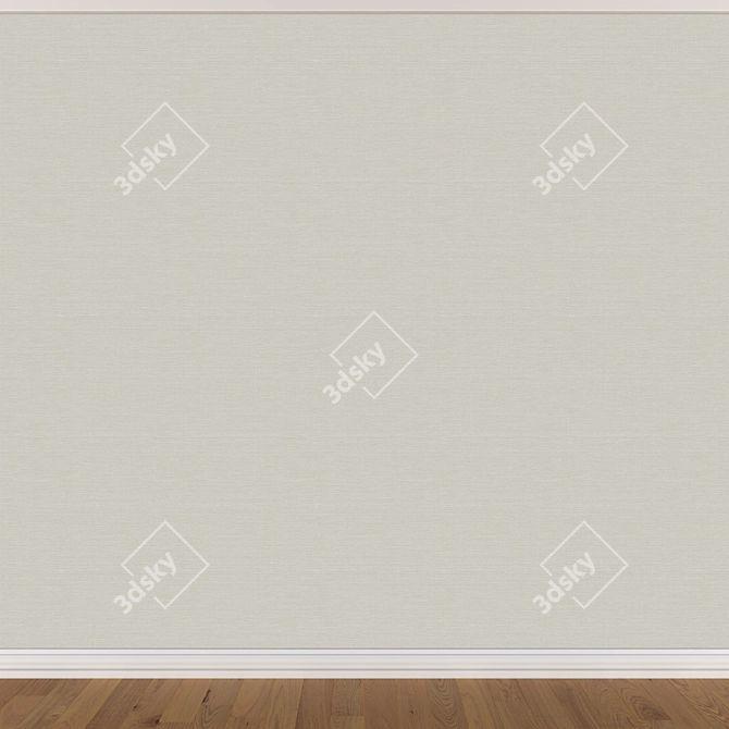 Versatile Wallpaper Set - 3 Seamless Textures 3D model image 4