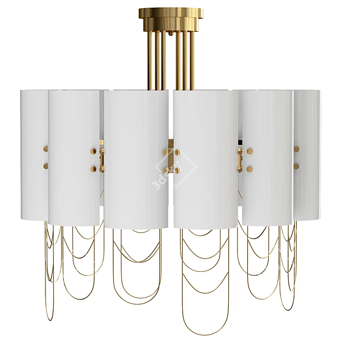 Elegant Niagara Chandelier 3D model image 1