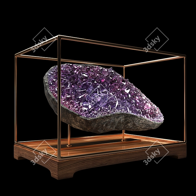 Exquisite Decorative Mineral Stones 3D model image 4