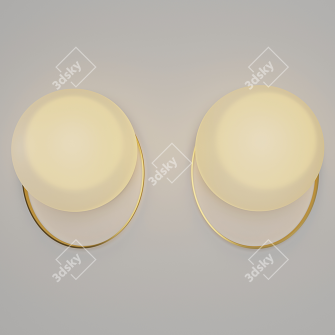 IllumiGlow LED Wall Light 3D model image 1