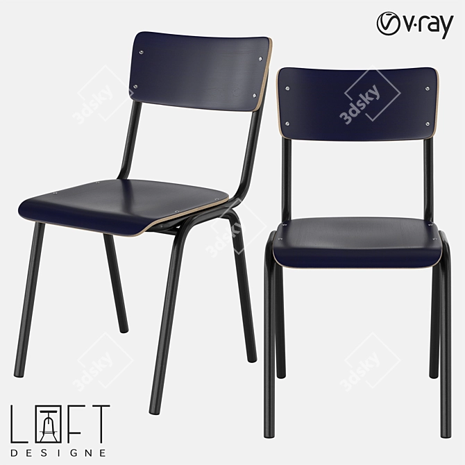 Modern Chair LoftDesign 2227 3D model image 1