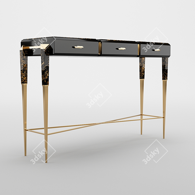 Luxury Spear Console 3D model image 2