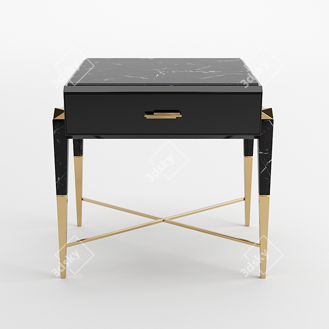 Sleek Spear Side Table 3D model image 2