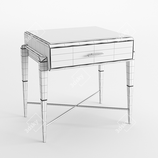 Sleek Spear Side Table 3D model image 4