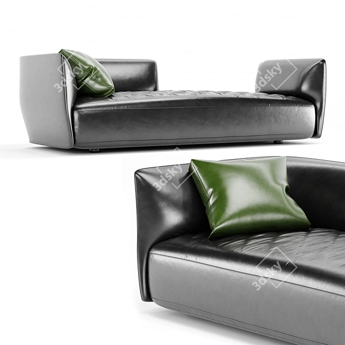 Luxury Leather Sofa by Francesco Rota 3D model image 3