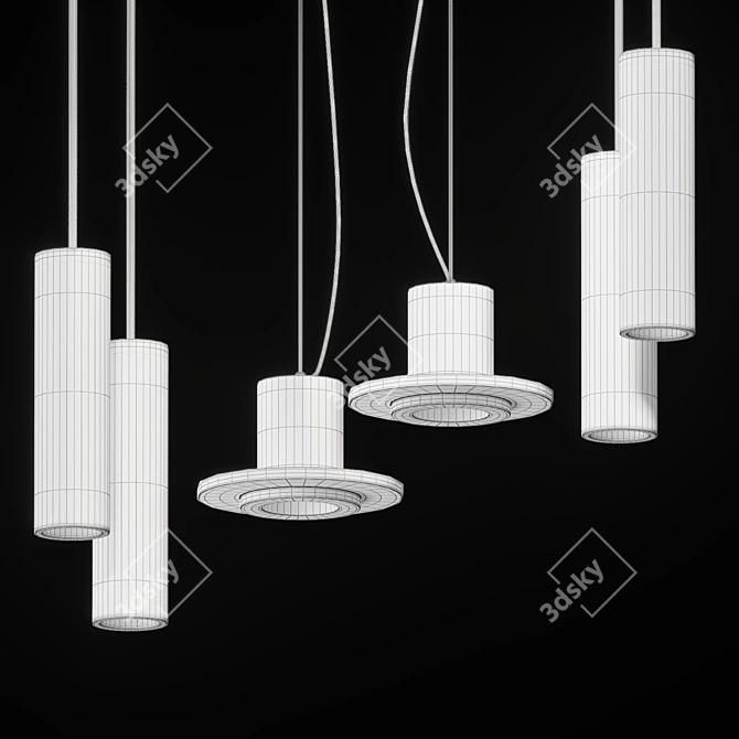 Elegant Pendant Lights Collection 3D model image 3