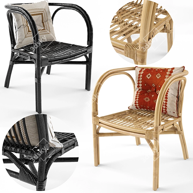 Opalhouse Avalon Accent Chair: Stylish & Realistic Design 3D model image 1