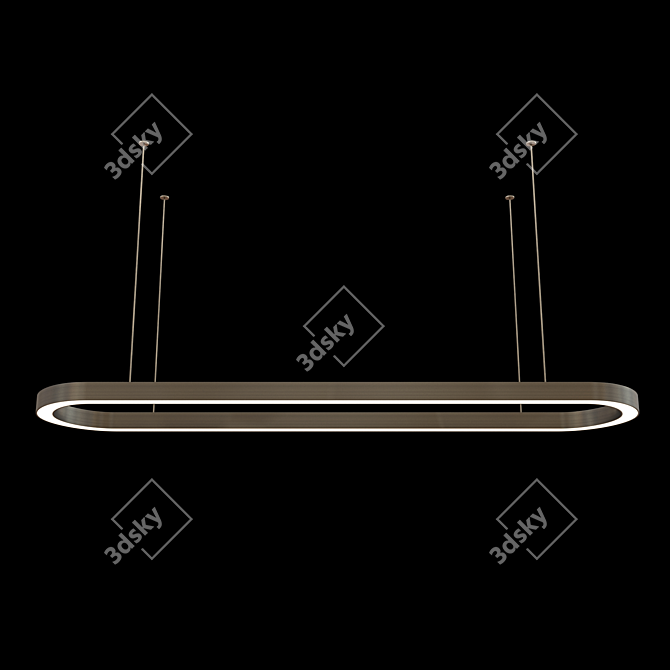 Shake Design Rail Lamp: Elegantly Modern 3D model image 1