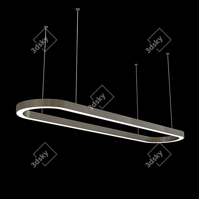 Shake Design Rail Lamp: Elegantly Modern 3D model image 3