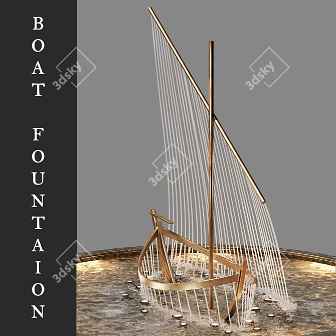 Sleek Boat Fountain - 2013 Version 3D model image 2