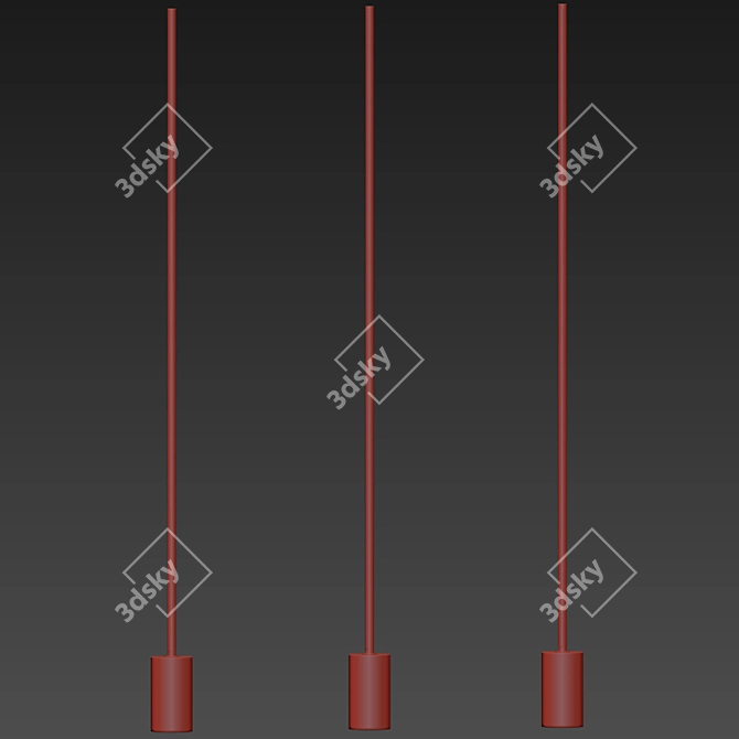 Tall Tree LED Floor Lamp 3D model image 2