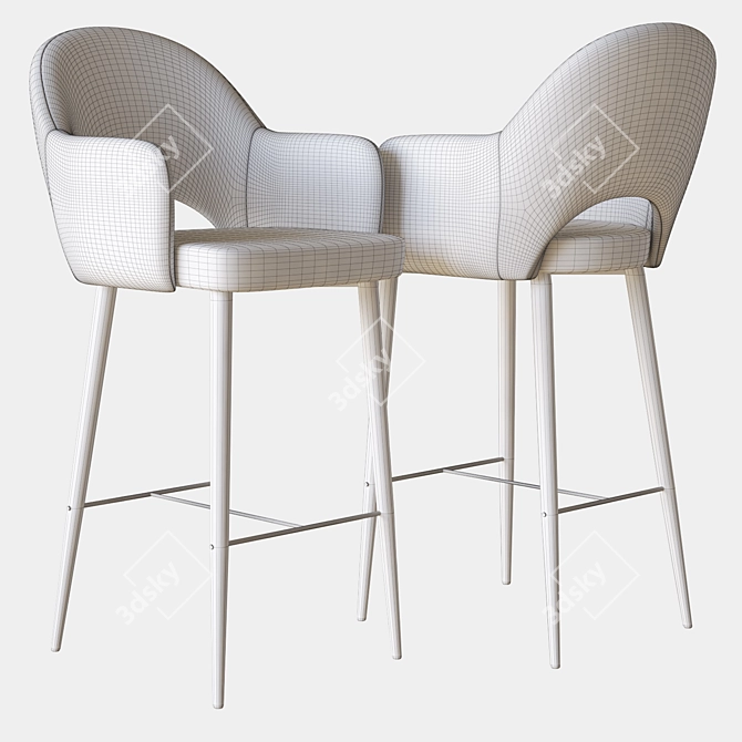 Elevate Your Space with Martin Stool 3D model image 3