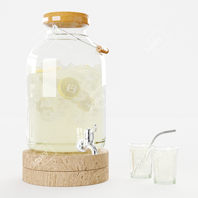 Crate&Barrel Drink Dispenser 3D model image 1