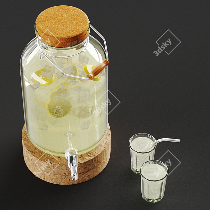 Crate&Barrel Drink Dispenser 3D model image 3