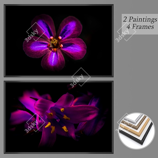 Gallery Collection: Set of 2 Paintings 3D model image 1