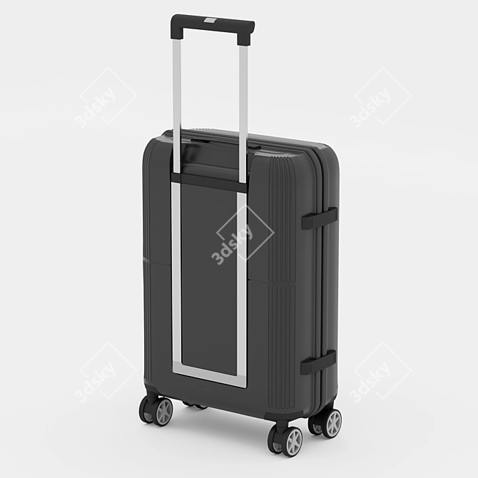  Samsonite Trolley Suitcase: Wheeled Elegance 3D model image 4