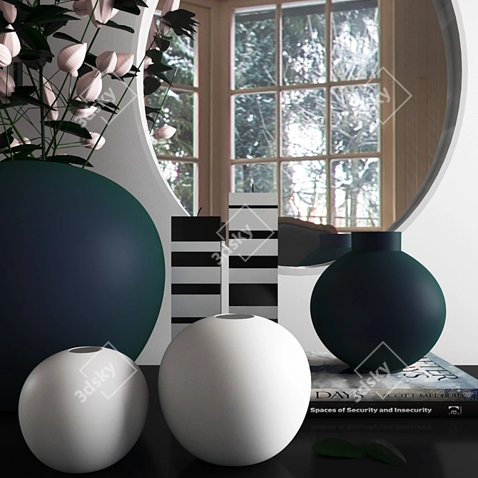 Elegant Decor Set: Vray, Corona, 3dsmax 3D model image 2