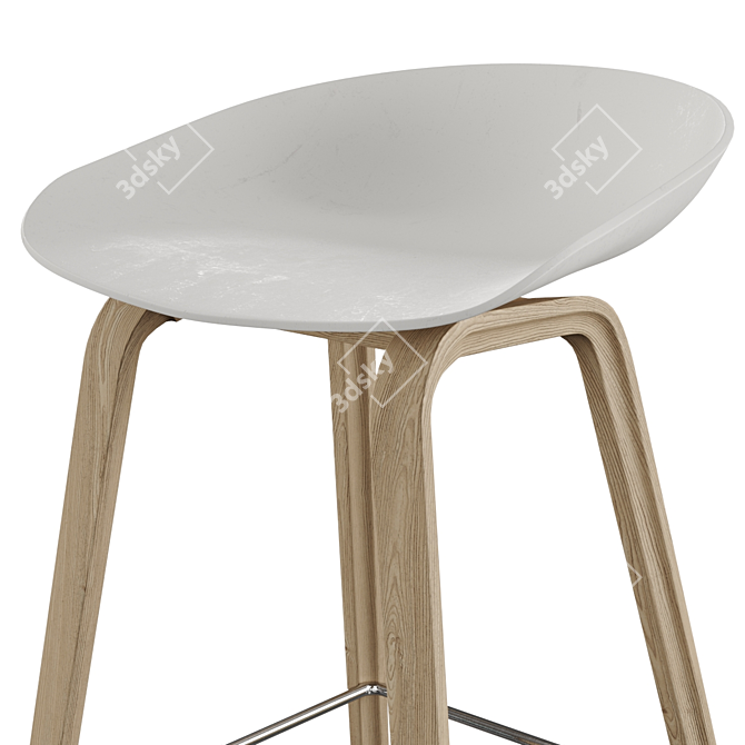 Adjustable Hay Barstool & Counter Stool 3D model image 10