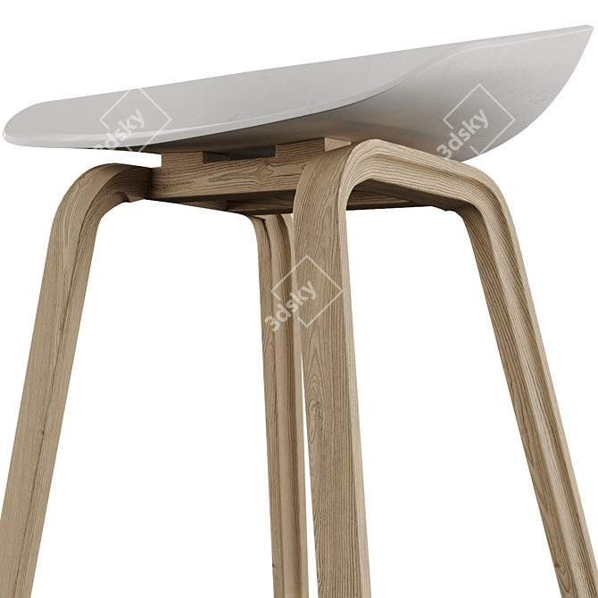 Adjustable Hay Barstool & Counter Stool 3D model image 13