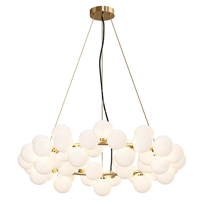 Elegant Loft Chandelier 3D model image 1