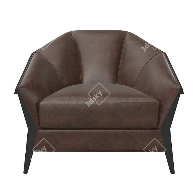 Elegant Elodie Chair | 39W x 39D x 30H Inc 3D model image 1