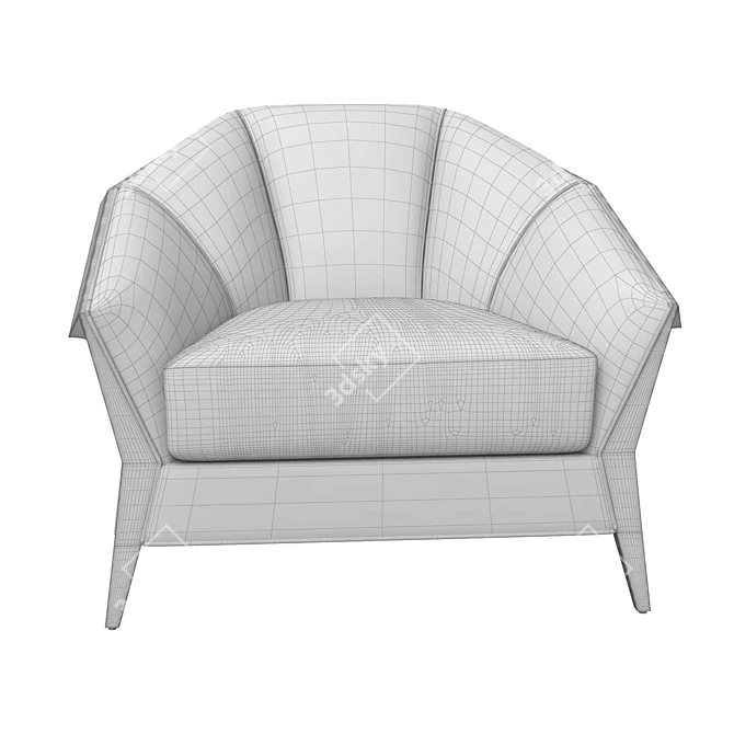 Elegant Elodie Chair | 39W x 39D x 30H Inc 3D model image 5