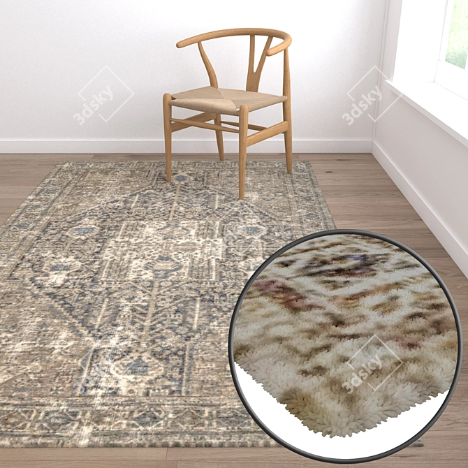 Luxury Carpet Set: High-Quality Textures 3D model image 5