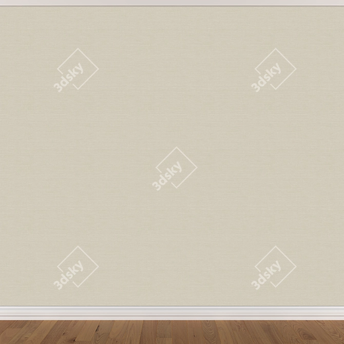 Seamless Wallpaper Set in 3 Colors 3D model image 3