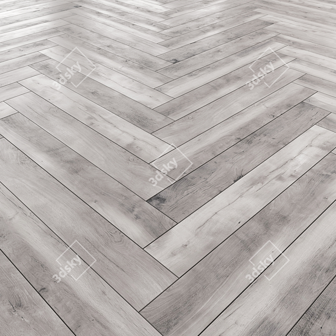 Versatile Floor Laminate with 7 Tile Patterns 3D model image 4