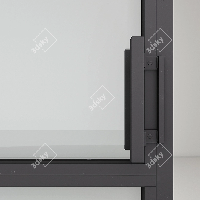 Sleek Aluminum Door for Stunning Renders 3D model image 3