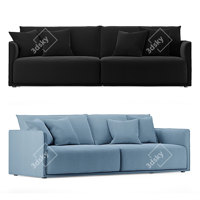 Ultimate Comfort 3-Seater Sofa 3D model image 1