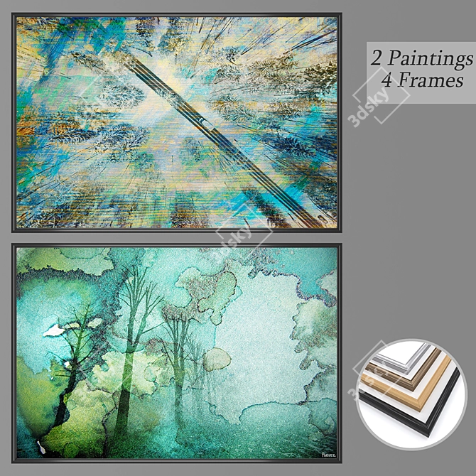 Gallery Collection: Versatile Wall Art Set 3D model image 1