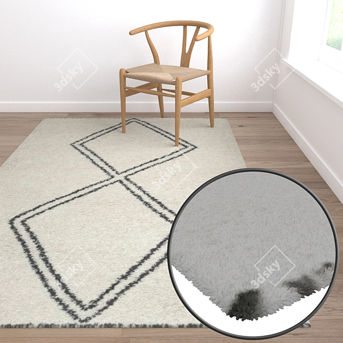 Luxury Carpet Set: High-Quality Textures 3D model image 5